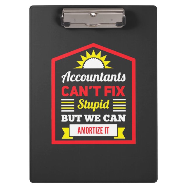 Accountant Can Fix It Clipboard (Front)