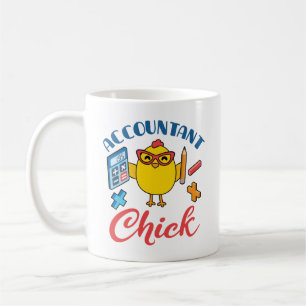 Accountant Chick Accounting CPA Graduation Women Coffee Mug