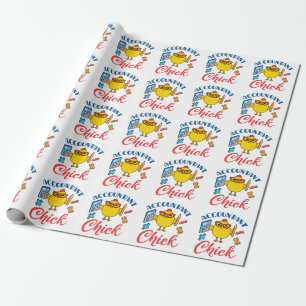 Accountant Chick Accounting CPA Graduation Women Wrapping Paper