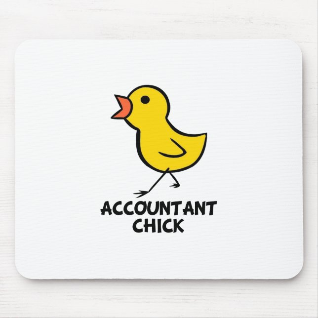 Accountant Chick Mouse Mat (Front)