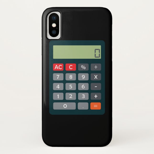 Accountant Costume Outfit Math Calculator Case-Mate iPhone Case (Back)