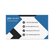 Accountant CPA Blue and White