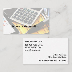 Accountant CPA Modern Business Cards