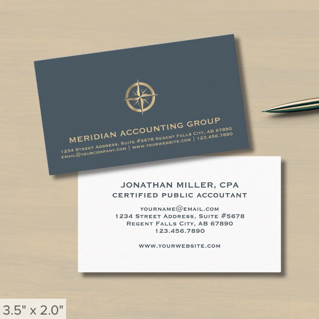 Accountant CPA Professional Business Card (Creator Uploaded)