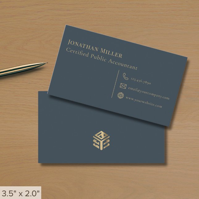 Accountant CPA Simple Modern Business Card (Creator Uploaded)