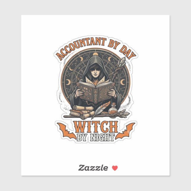 Accountant Day Witch Night Halloween Magic Book_1 (Sheet)