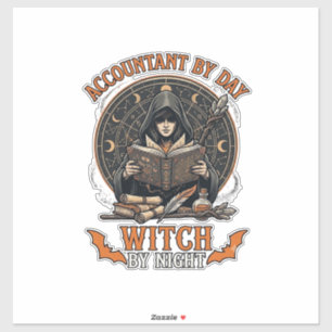 Accountant Day Witch Night Halloween Magic Book_1