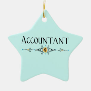 Accountant Decorative Line Ceramic Tree Decoration