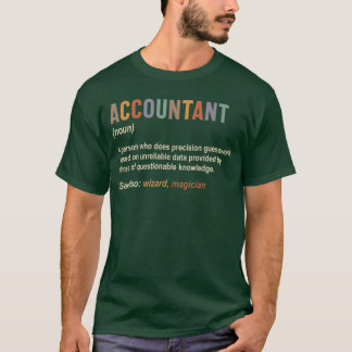 Accountant Definition Accounting CPA Funny girl T-Shirt