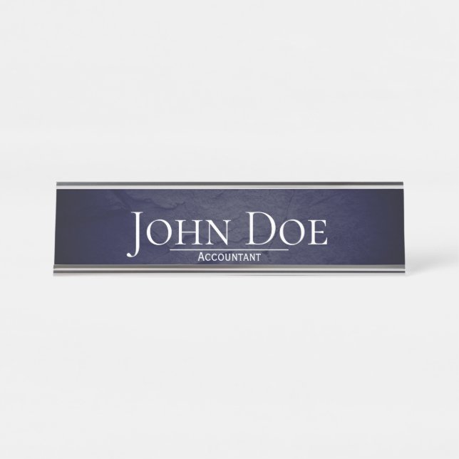 Accountant Desk Name Plate (Front)