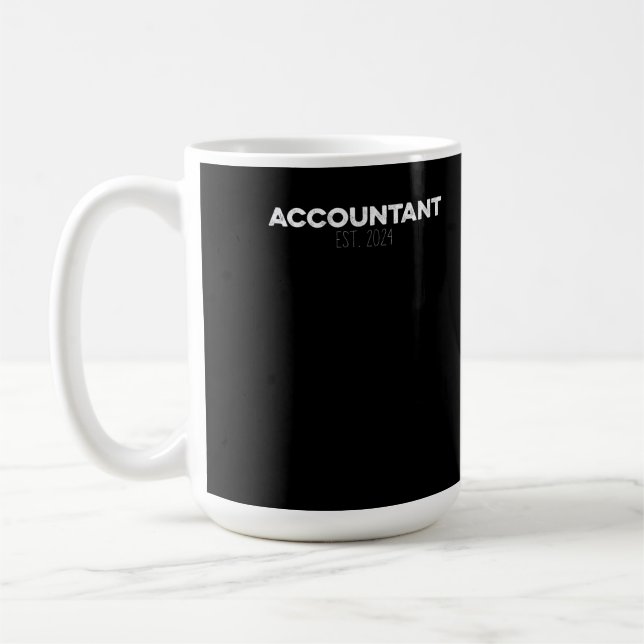 Accountant EST 2024 Accounting CPA Accountants Coffee Mug (Left)