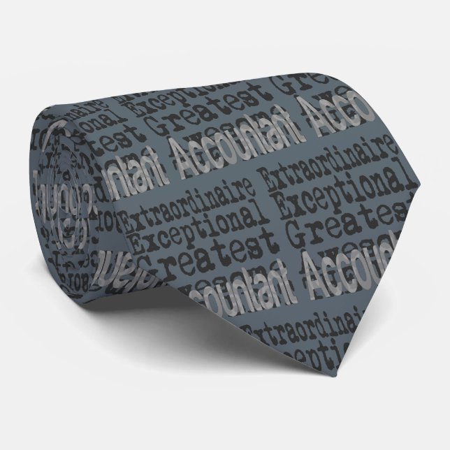 Accountant Extraordinaire Tie (Rolled)