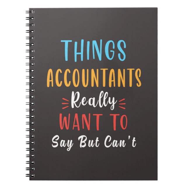 Accountant – Finance Professional Bookkeeping CPA Notebook (Front)