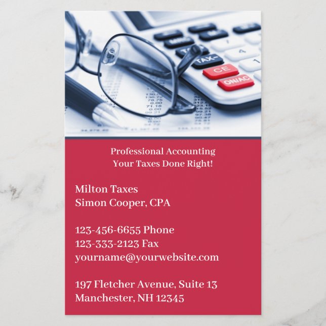 Accountant Flyer (Front)