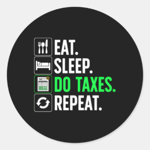 Accountant For Accountant Accounting Classic Round Sticker