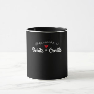 Accountant  Funny Debits Equals Credits CPA Gift Mug