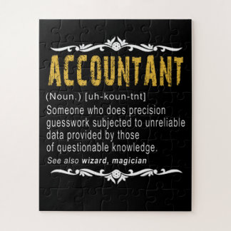 Accountant Funny Definition Custom Gift Jigsaw Puzzle