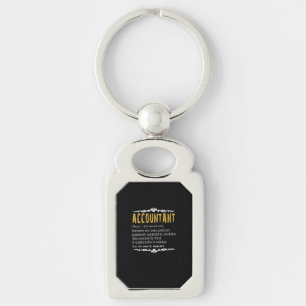 Accountant Funny Definition Custom Gift Key Ring