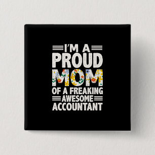 Accountant Gift A Freaking Awesome Accountant 15 Cm Square Badge