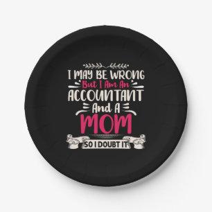 Accountant Gift Accoutant And A Mom Paper Plate
