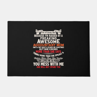 Accountant Gift | Awesome Accountant Mom Doormat