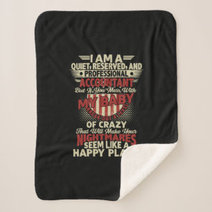 Accountant Gift   I Am A Professional Accountant Sherpa Blanket