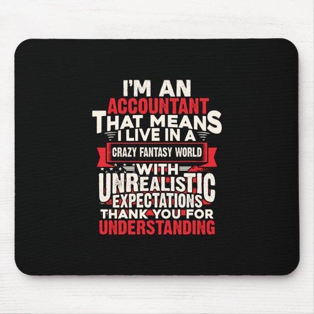 Accountant Gift | I Am An Accountant Mouse Mat (Front)