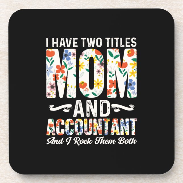 Accountant Gift | Mom And Accountant Coaster (Front)