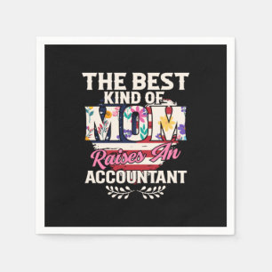 Accountant Gift Mum Raise An Accountant Napkin
