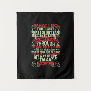 Accountant Gift My Way Of Life Im An Accountant Tapestry