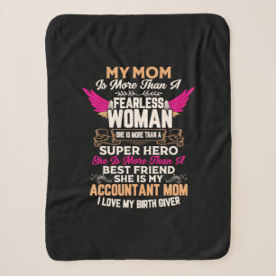 Accountant Gift She Is My Accountant Mum Sherpa Blanket