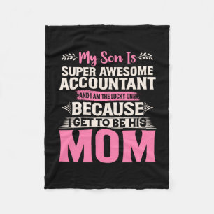 Accountant Gift Super Awesome Accountant Fleece Blanket