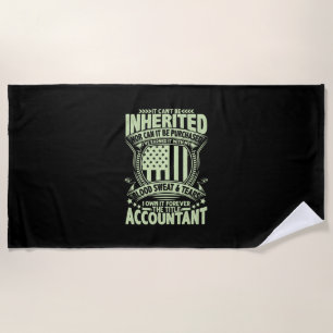 Accountant Gift The Title Accountant Beach Towel