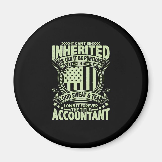 Accountant Gift | The Title  Accountant Magnet (Front)