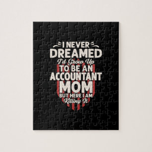 Accountant Gift To Be An Accountant Mum Jigsaw Puzzle