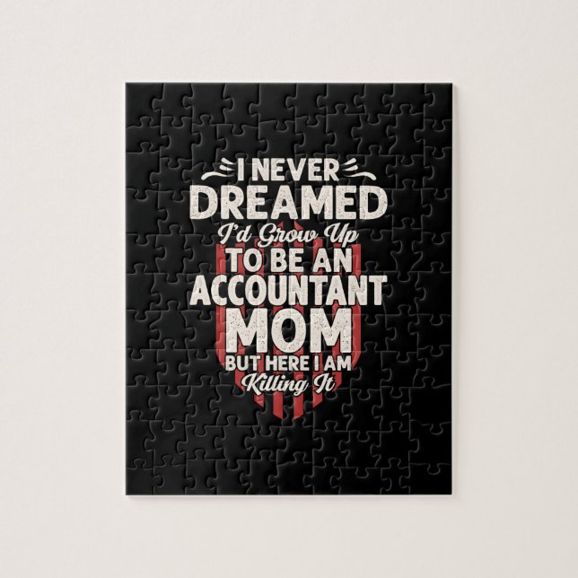 Accountant Gift | To Be An Accountant Mum Jigsaw Puzzle (Vertical)