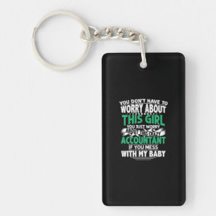 Accountant Gift Worry About This Crazy Acountant Key Ring