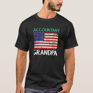 Accountant Grandpa US Flag Accounting CPA T-Shirt