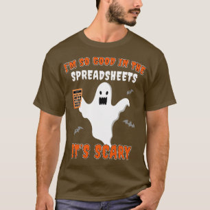 Accountant Halloween Accounting Sheets Taxes Bookk T-Shirt