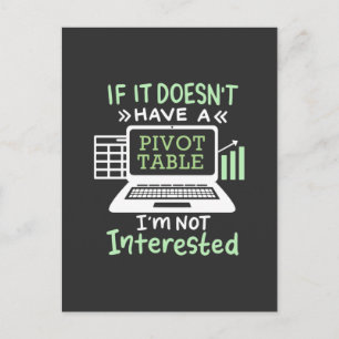 Accountant Have A Pivot Table Postcard