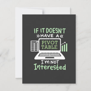 Accountant Have A Pivot Table Thank You Card