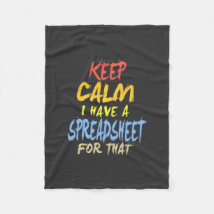Accountant Have A Spreadsheet For That Fleece Blanket