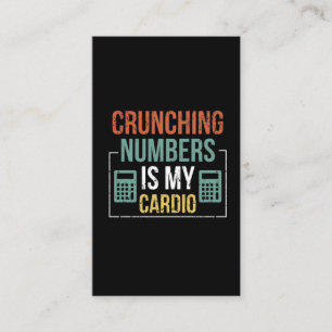 Accountant Humor Accounting Number Calculator Business Card