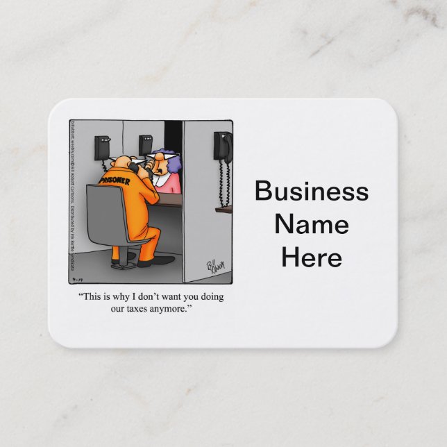 Accountant Humour Business Cards (Front)