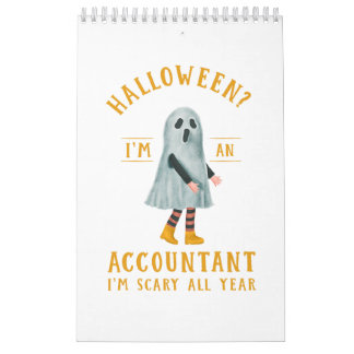 Accountant I_m Scary All Year CPA Halloween Accoun Calendar