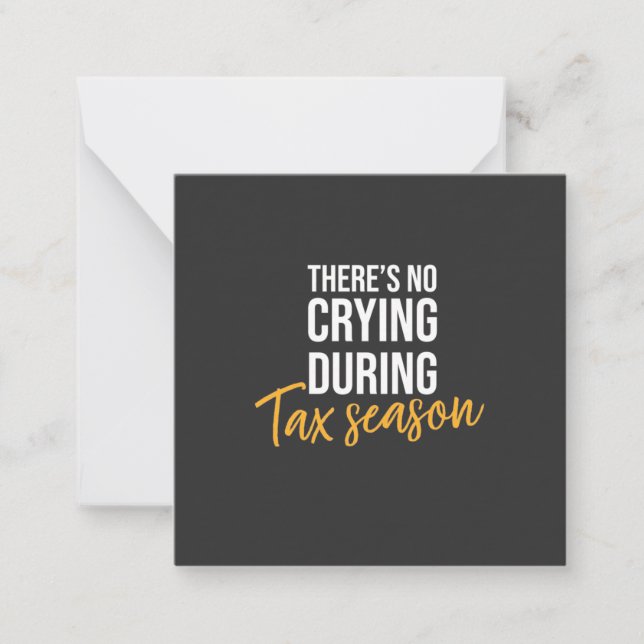 Accountant In Tax Season Card (Front)