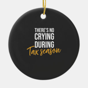 Accountant In Tax Season Ceramic Tree Decoration