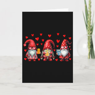 Accountant Job Team Three Gnomes Valentine's Day C Card