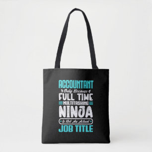 Accountant Job Title Profession Accounting Skills Tote Bag
