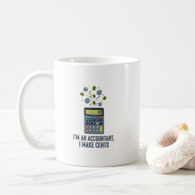 Accountant Life Essentials – Professional Finance  Coffee Mug (With Donut)
